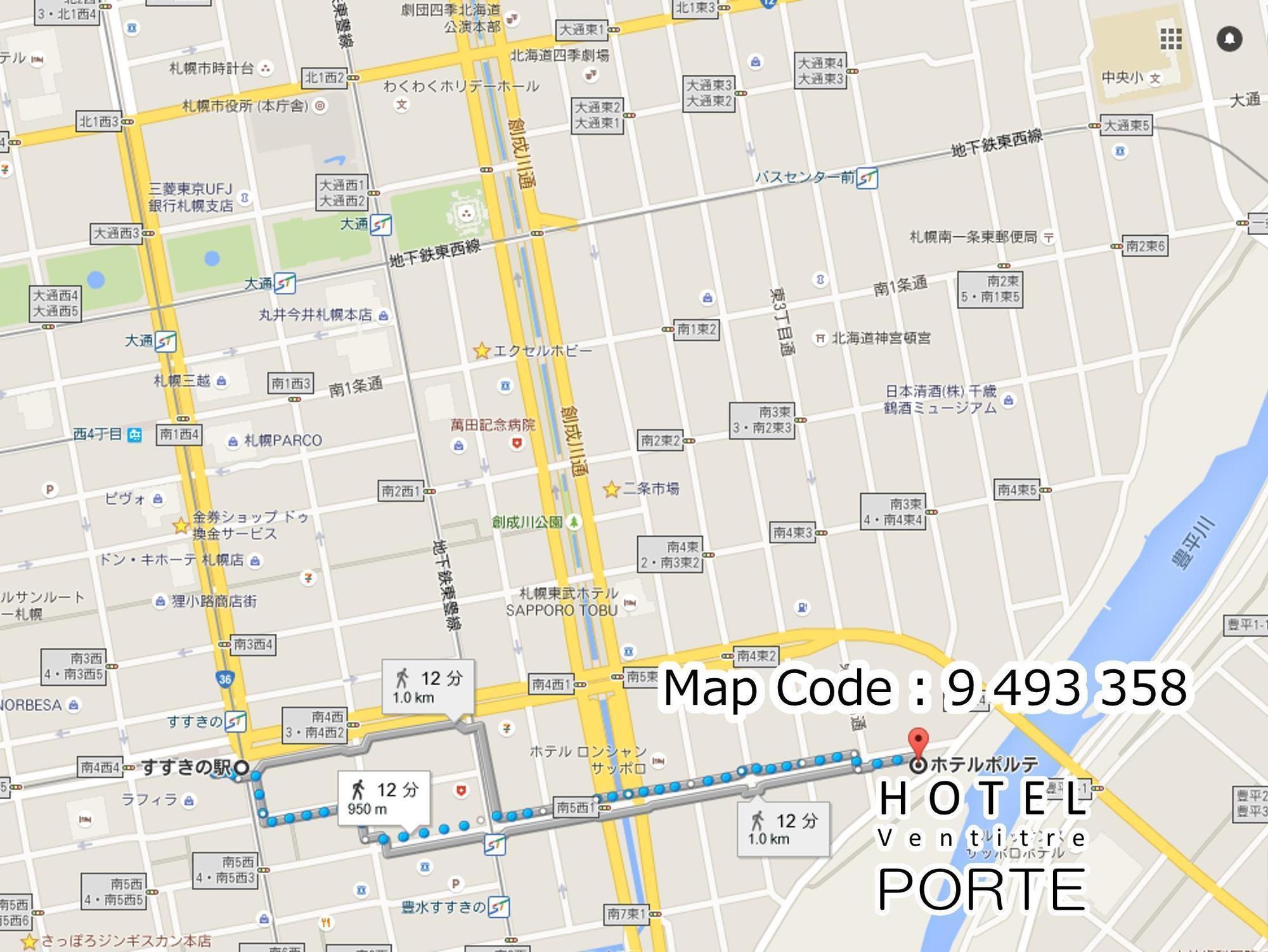 Hotel Porte Sapporo Exteriör bild